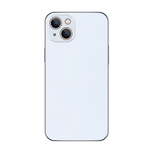 iPhone 14 Plus Electroplating AG Frosted Phone Case - White
