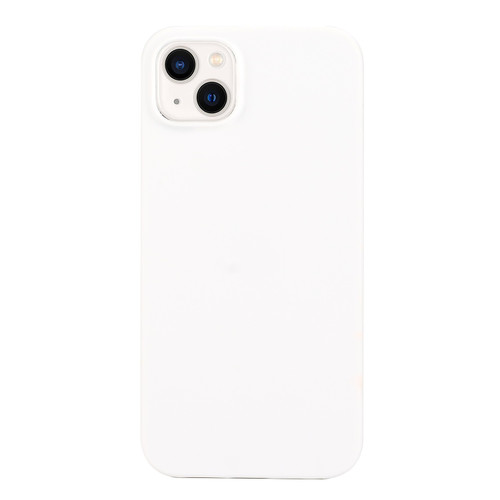 iPhone 14 Plus Solid Color Frosted Silicone Phone Case - White