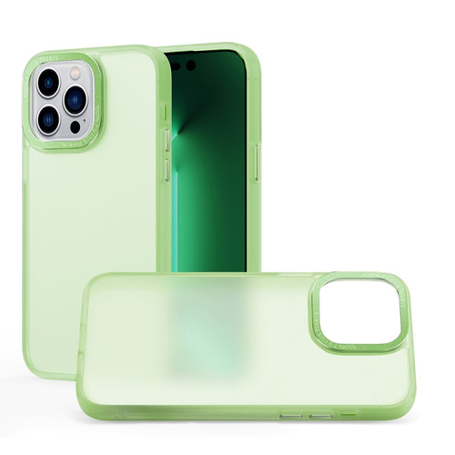 iPhone 14 Plus Skin Feel PC Shockproof Protective Phone Case - Green