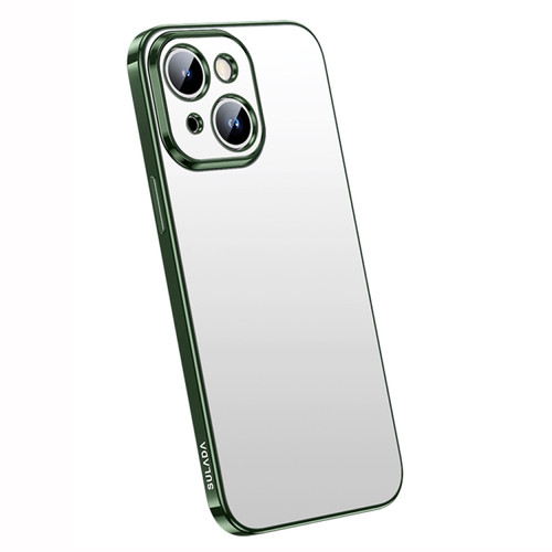 iPhone 14 Plus SULADA Electroplating Frosted All-inclusive TPU Phone Case - Green