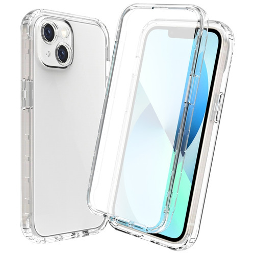 iPhone 14 Plus Full Body Shockproof Clear Gradient Phone Case  - Transparent