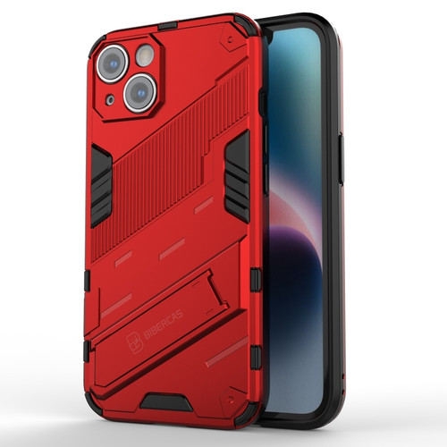 iPhone 14 Plus Punk Armor 2 in 1 PC + TPU Phone Case  - Red