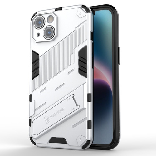 iPhone 14 Plus Punk Armor 2 in 1 PC + TPU Phone Case  - White