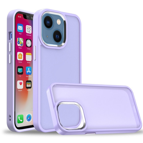 iPhone 14 Plus Charm Pupil Frosted Skin Feel Phone Case  - Purple