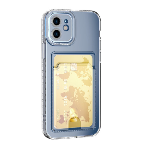 iPhone 14 Plus Card Bag Clear TPU Phone Case  - Transparent