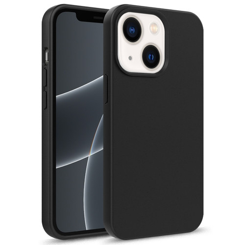 iPhone 14 Plus Starry Series Shockproof Straw Material + TPU Protective Phone Case  - Black