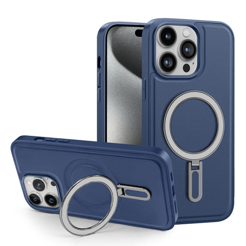 iPhone 15 Pro Max Shield MagSafe Magnetic Holder Phone Case - Sierra Blue