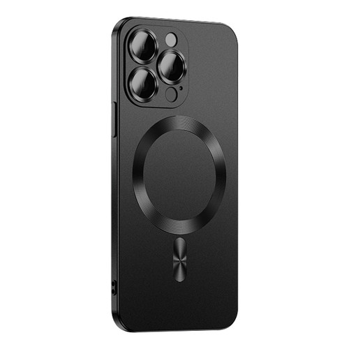 iPhone 15 Pro Max Liquid Lens Protector Magsafe Phone Case - Black