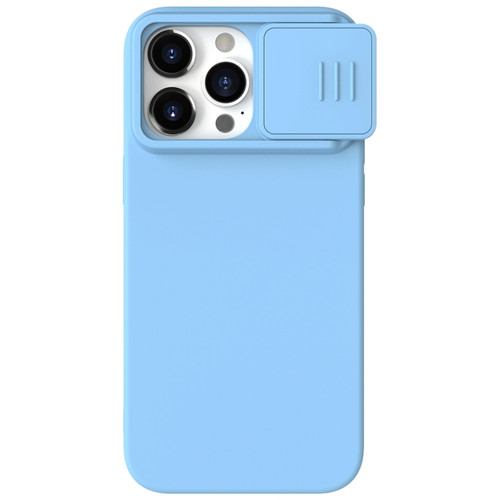 iPhone 15 Pro Max NILLKIN CamShield Liquid Silicone Phone Case - Sky Blue