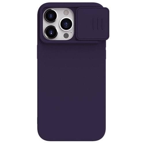 iPhone 15 Pro Max NILLKIN CamShield MagSafe Liquid Silicone Phone Case - Deep Purple