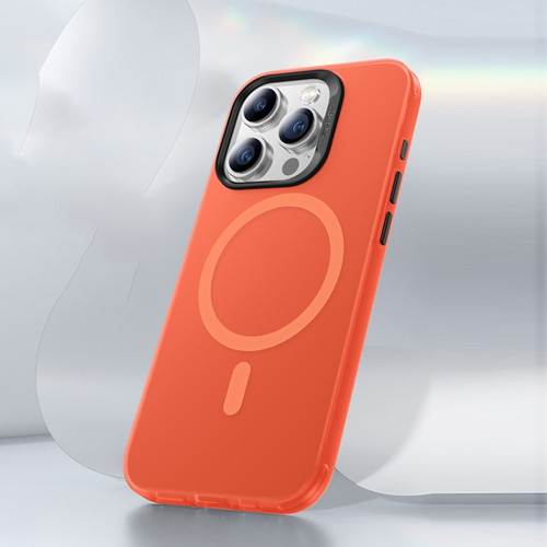 iPhone 15 Pro Max Benks Light Sand Series MagSafe Magnetic Shockproof Phone Case - Orange