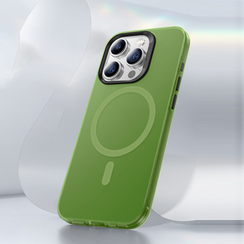 iPhone 15 Pro Max Benks Light Sand Series MagSafe Magnetic Shockproof Phone Case - Green