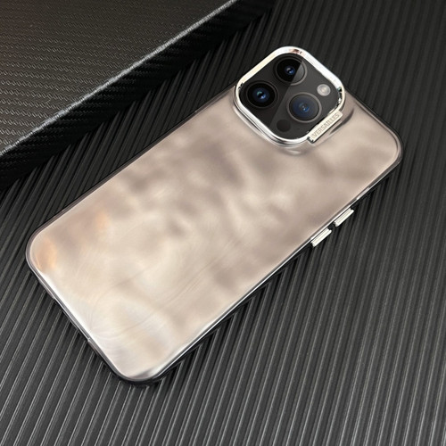iPhone 15 Pro Max 3D IMD Water Ripple TPU + Acrylic Electroplated Phone Case - Black
