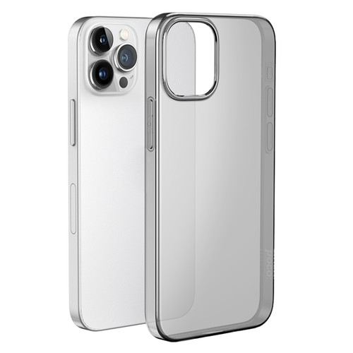 iPhone 15 Pro hoco Light Series Soft TPU Phone Case - Transparent Black
