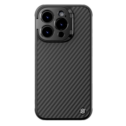 iPhone 15 Pro NILLKIN Aramid Fiber MagSafe Magnetic Phone Case - Black