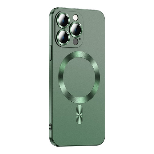 iPhone 15 Pro Liquid Lens Protector Magsafe Phone Case - Green