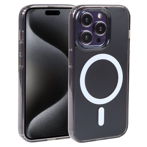iPhone 15 Pro GEBEI MagSafe Magnetic Transparent Phone Case - Transparent Black