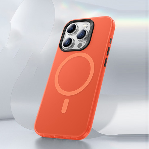 iPhone 15 Pro Benks Light Sand Series MagSafe Magnetic Shockproof Phone Case - Orange
