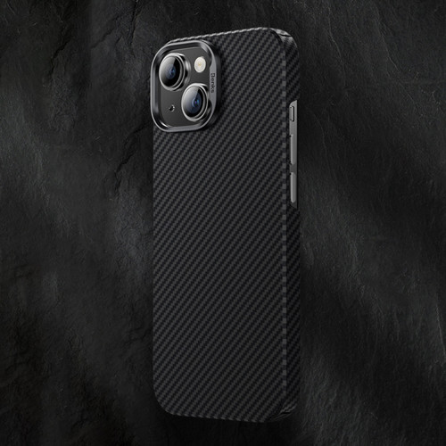 iPhone 15 Benks 600D MagSafe Magnetic Kevlar Carbon Fiber Phone Case - Black