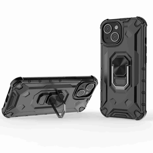 iPhone 13 Ice Armor Series Ring Holder Phone Case - Black