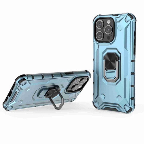 iPhone 14 Pro Ice Armor Series Ring Holder Phone Case - Blue
