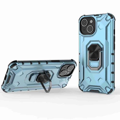 iPhone 14 Plus Ice Armor Series Ring Holder Phone Case - Blue