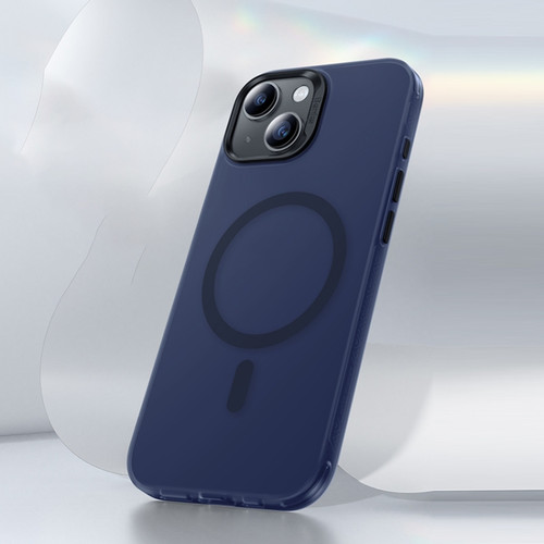 iPhone 15 Benks Light Sand Series MagSafe Magnetic Shockproof Phone Case - Blue