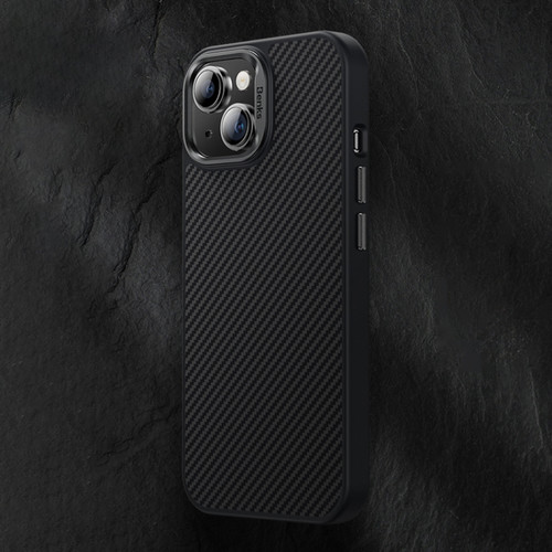 iPhone 15 Plus Benks 600D MagSafe Kevlar Carbon Fiber Shockproof Phone Case - Black
