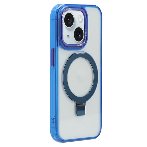 iPhone 15 Plus Starlink Stand Clear Magsafe Phone Case - Blue