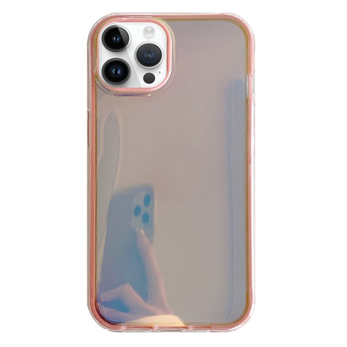 iPhone 15 Pro Max Electroplated Aurora TPU + PC Phone Case - Pink