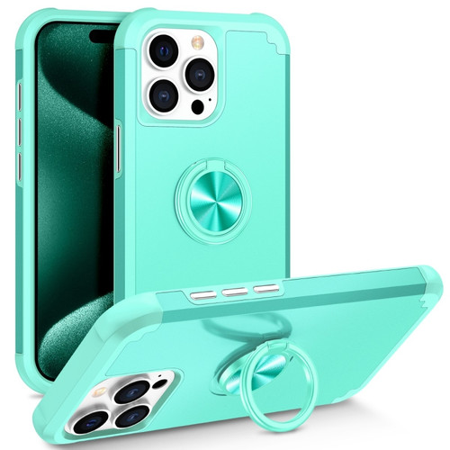 iPhone 15 Pro Max L2 Rotating Ring Holder Magnetic Phone Case - Mint Green