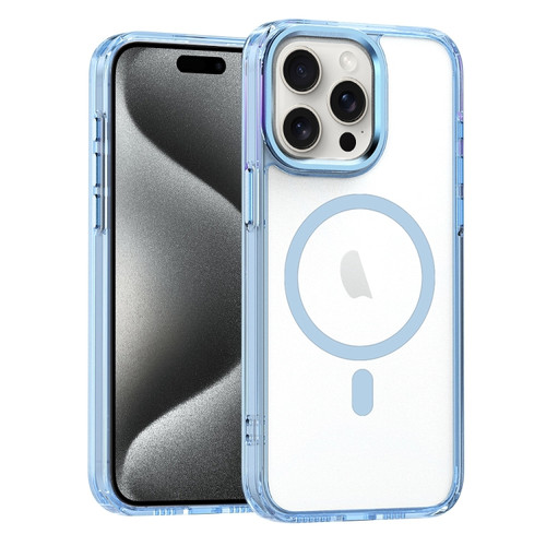 iPhone 15 Pro Max MagSafe Magnetic Clear Phone Case - Sierra Blue