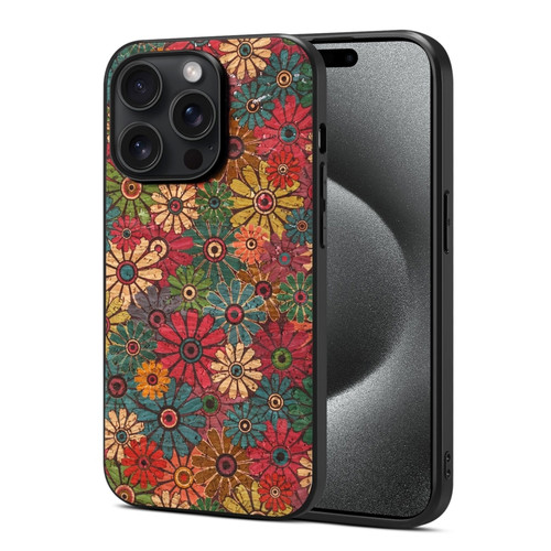 iPhone 15 Pro Four Seasons Flower Language Series TPU Phone Case - Spring Green