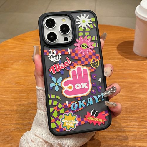 iPhone 15 Pro Trendy Graffiti Noctilucent Phone Cases - OK