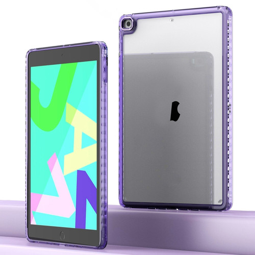 iPad 10th Gen 10.9 2022 Clear Acrylic Shockproof Tablet Case - Purple