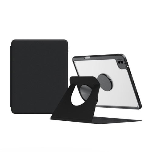 iPad Pro 11 2022 / 2021 / 2020 Detachable Magnetic Rotation Smart Leather Tablet Case - Black