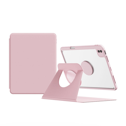 iPad Pro 11 2022 / 2021 / 2020 Detachable Magnetic Rotation Smart Leather Tablet Case - Pink