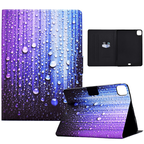 iPad Pro 11 2022 / 2021 / 2020 Electric Pressed TPU Leather Tablet Case - Water Droplets