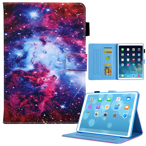 iPad 10th Gen 10.9 2022 Colored Drawing Leather Smart Tablet Case - Starry Sky