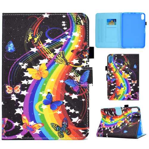 iPad 10th Gen 10.9 2022 Colored Drawing Stitching Smart Leather Tablet Case - Music Butterfly