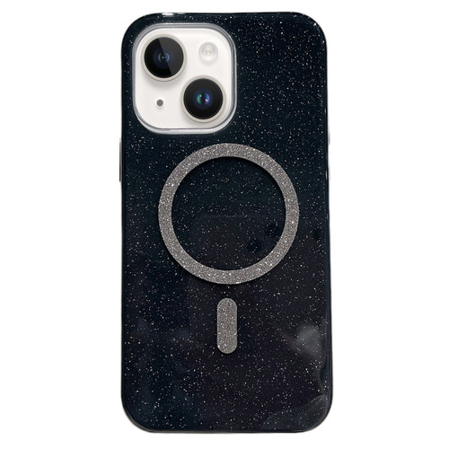 iPhone 14 Plus Glitter MagSafe Magnetic TPU Phone Case - Black