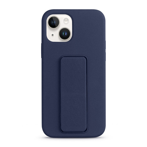 iPhone 14 Plus Liquid Silicone Holder Phone Case - Midnight Blue