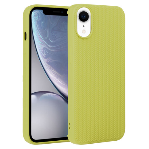 iPhone XR Weave Texture Silicone Phone Case - Green