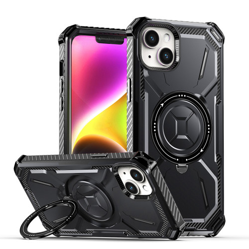 iPhone 14 Plus Armor Series Holder Phone Case - Black