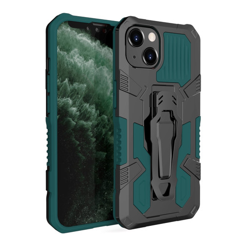 iPhone 14 Plus Machine Armor Warrior PC + TPU Phone Case - Green