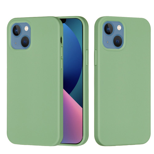 iPhone 14 Plus Solid Color Silicone Phone Case - Mint Green