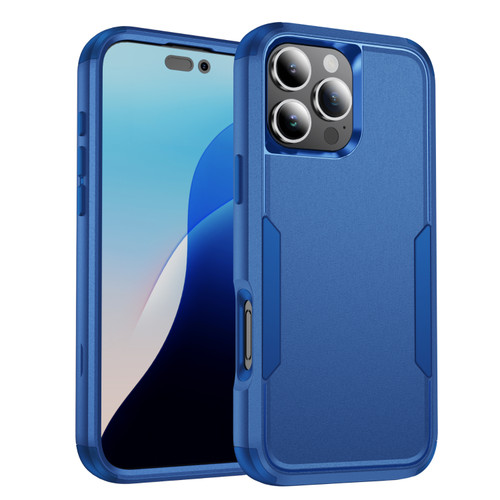 iPhone 16 Pro Commuter Shockproof TPU + PC Phone Case - Royal Blue