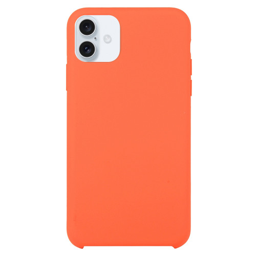 iPhone 16 Solid Silicone Phone Case - Orange