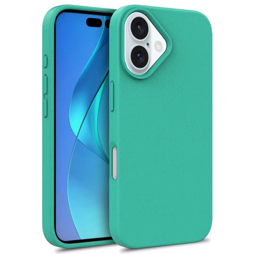 iPhone 16 Wheat Straw TPU Phone Case - Green