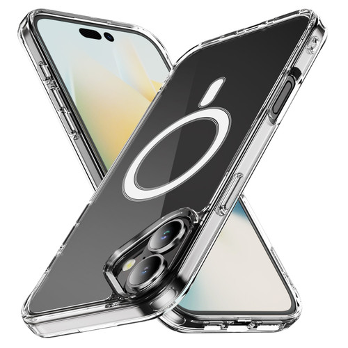 iPhone 16 MagSafe Clear Acrylic PC +TPU Phone Case - Transparent